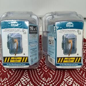 2X BELL Outdoor Weatherproof Cover MM420CB Extra Duty, Single Gang